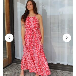 Halter maxi dress M